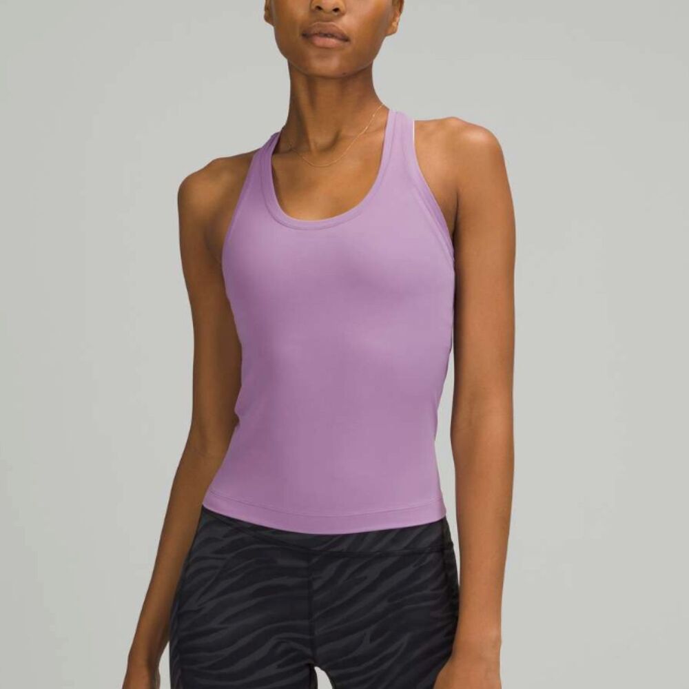 Lululemon Cool Racerback Tank Top Shorter Length *Nulu Wisteria Purple